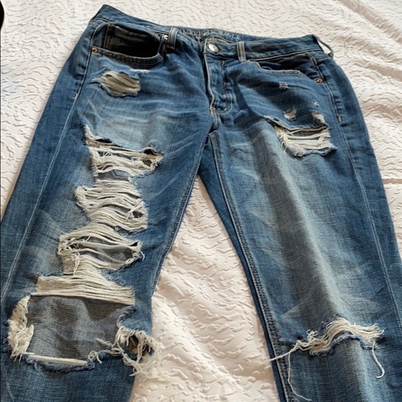 Ripped Boyfriend Jeans - Picture 1 of 4